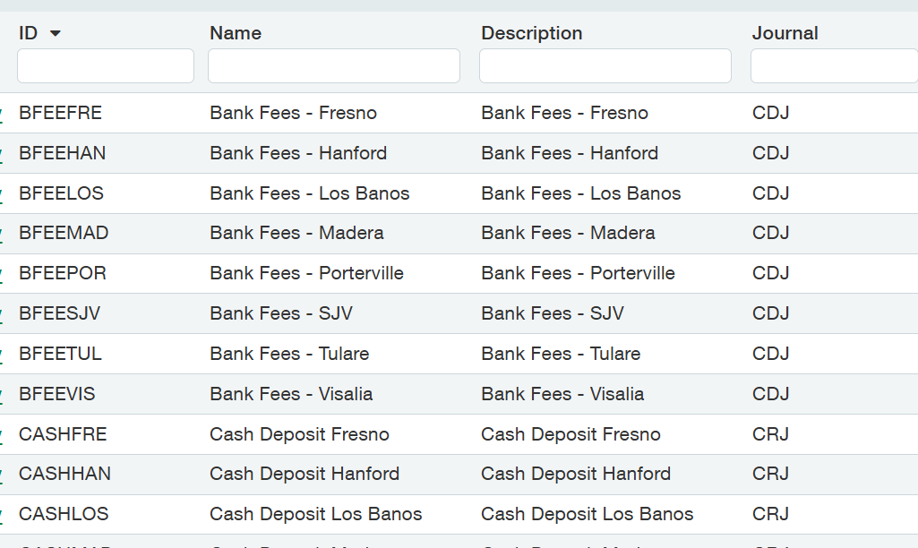 Sage Intacct journal entry transaction template setup