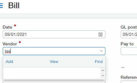 Sage Intacct vendor set to active non-posting