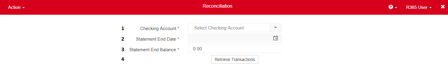 Restaurant365 new bank reconciliation window